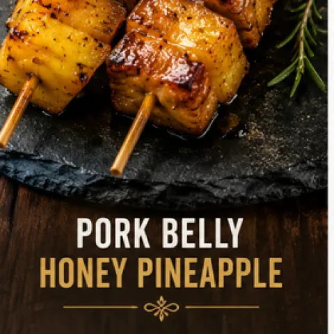 Pork Belly Honey Pineapple